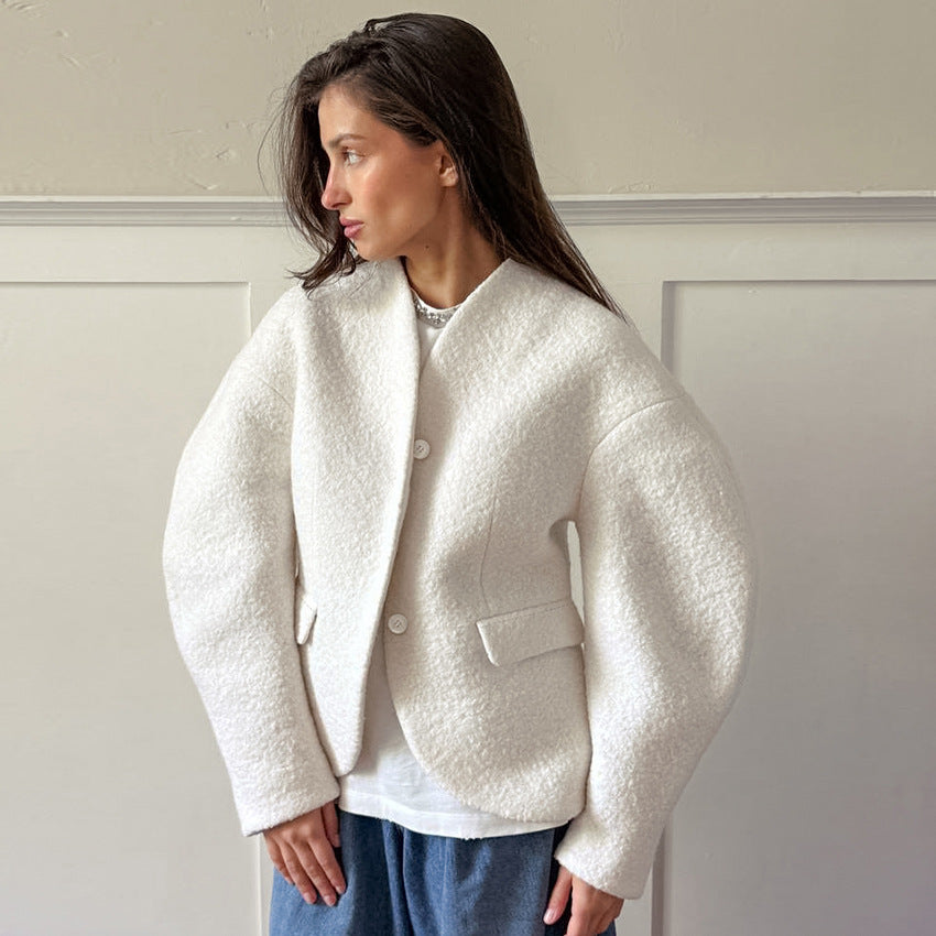 Manteau PRAZKO effet mouton