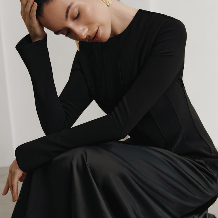 Robe APRIL élégante à manches longues