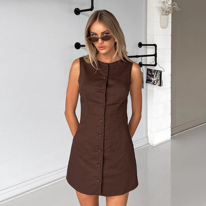 Robe trapèze LYNA sans manches