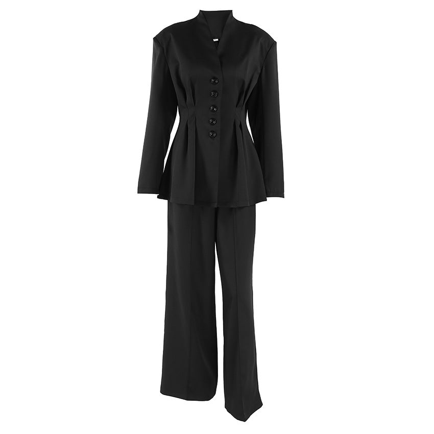 Ensemble BRIDGET blazer et pantalon à manches longues