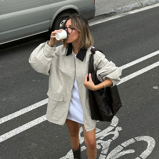 Veste ample CAMILLE à manches longues