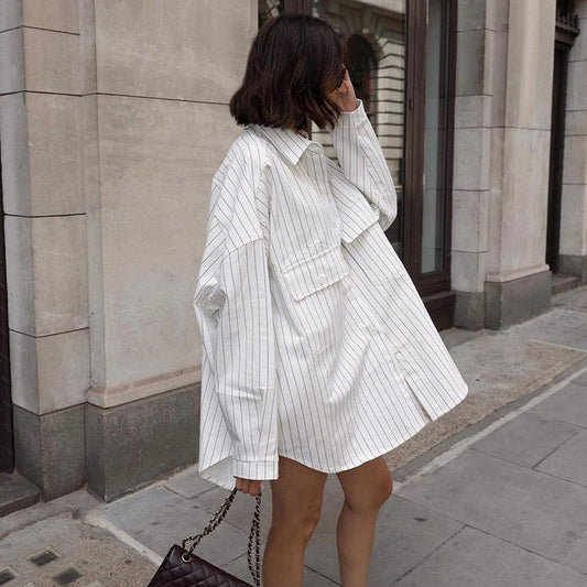 Chemise ample LENA décontractée à manches longues
