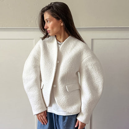 Manteau PRAZKO effet mouton