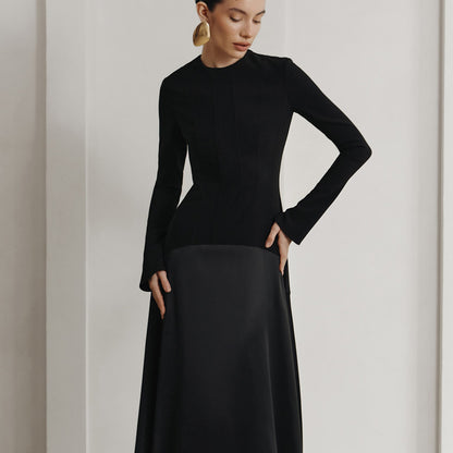 Robe APRIL élégante à manches longues