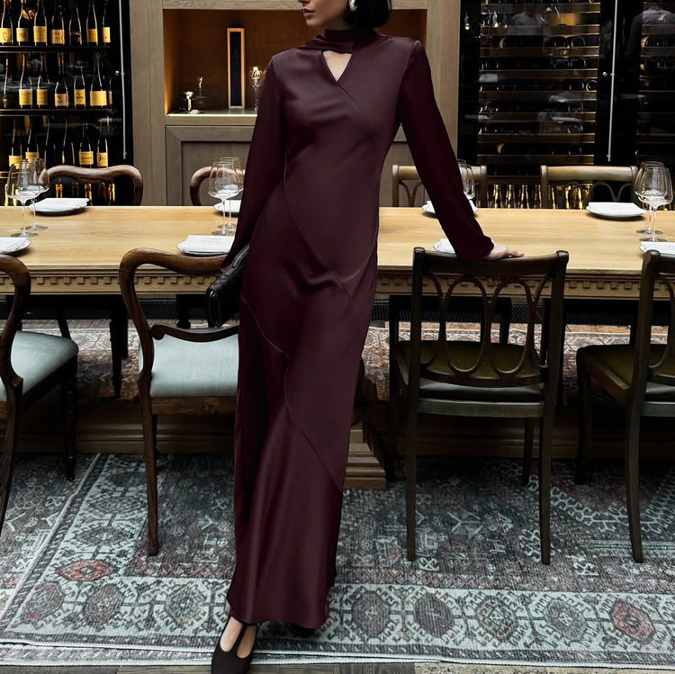 Robe CASSIE elegante à manches longues