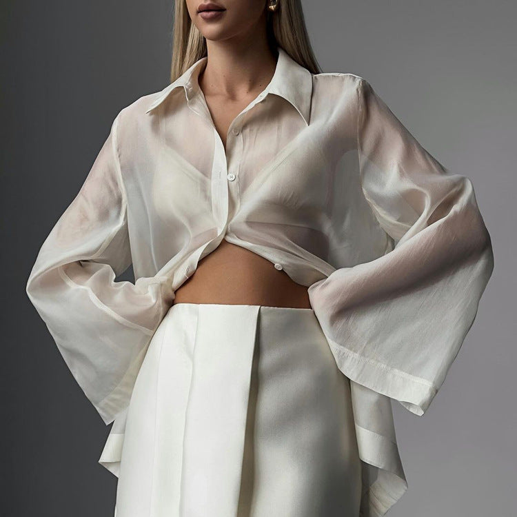 Chemise JEANNE- Transparence subtile