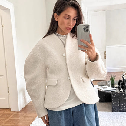 Manteau PRAZKO effet mouton