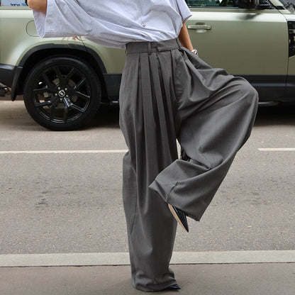 Pantalon DAISY plissé coupe large